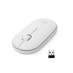 Мишка Logitech Pebble M350 White бездротова