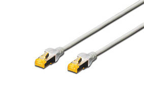 Патч-корд DIGITUS CAT 6a S-FTP, 10м, AWG 26/7 сірого кольору (DK-1644-A-100)