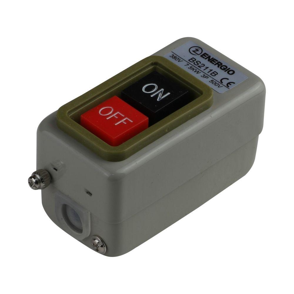 Пост кнопочний ENERGIO BS211B 10A 3P 500B 1,1кВт, фото 1