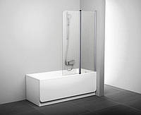 Шторка для ванны RAVAK CVS2-100 R белый+Transparent 7QRA0100Z1