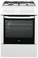 Плита Beko комбінована, 65л, 60x60см, конвекція, білий (FSM62120DW)