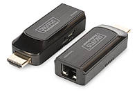 Удлинитель DIGITUS mini HDMI UTP 50m, USB powered, Black (DS-55203)