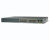 Коммутатор Cisco Catalyst 2960 Plus 24 10/100 PoE + 2 T/SFP LAN Base (WS-C2960+24PC-L)