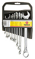 Ключи гаечные TOPEX, набор 12 ед., комбинированные, 6-22 мм (35D375)