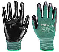 Перчатки рабочие Verto, нитриловое покрытие, р.10, зеленый (97H153)