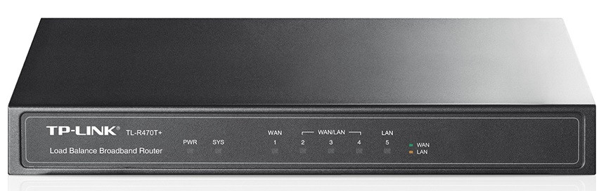 Мультисервісний маршрутизатор TP-LINK TL-R470T+ 1xFE LAN 3xFE LAN/WAN 1xFE WAN