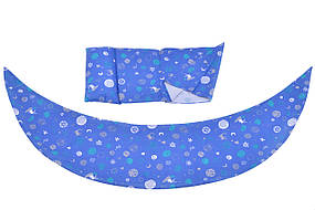 Набір аксесуарів для подушки Nuvita DreamWizard (наволочка, міні-подушка) Синій (NV7101BLUE)