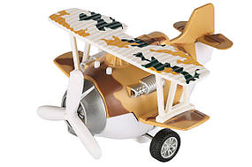 Літак металевий інерційний Same Toy Aircraft коричневий (SY8016AUt-3)