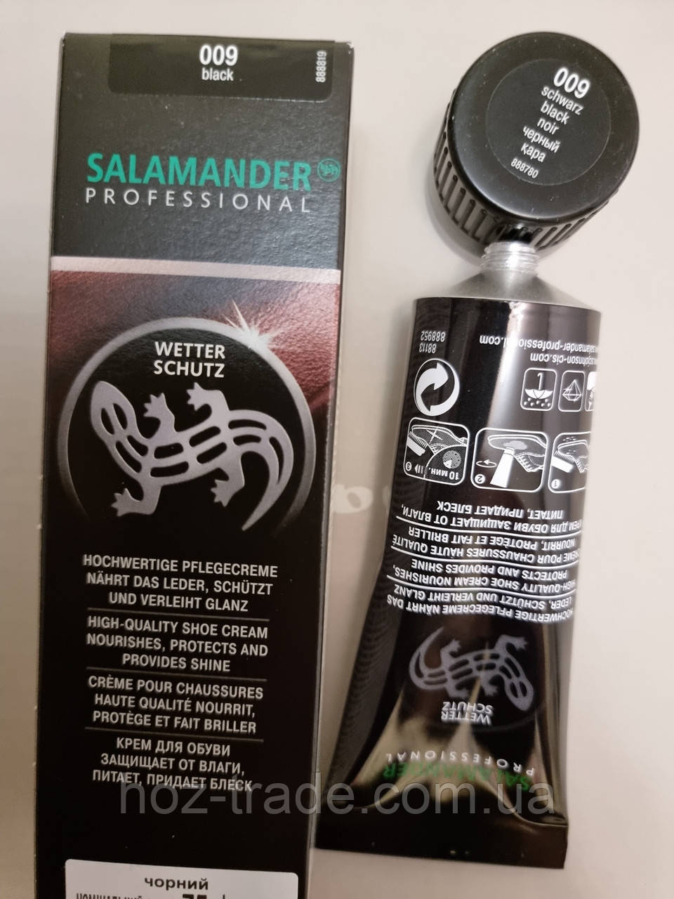 Крем для взуття Salamander Чорний 009 Польща