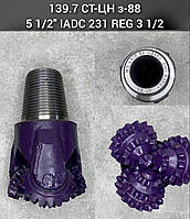 Долото 139,7 СТ-ЦН ( API 5 1/2" з-88 IADC 231 REG 3 1/2)