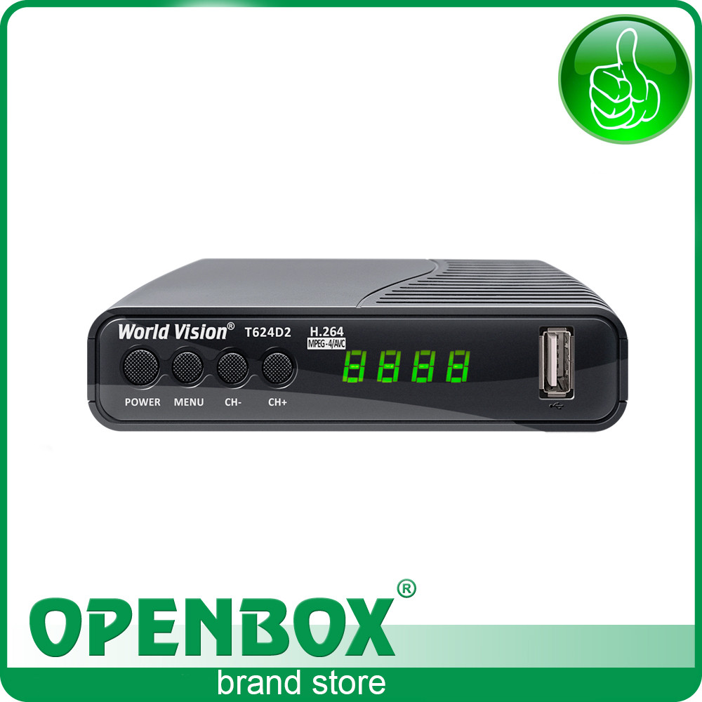 Ефірний цифровий DVB-T2 ресивер World Vision T624D2