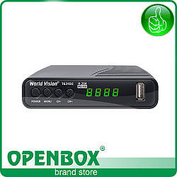 Ефірний цифровий DVB-T2 ресивер World Vision T624D2