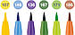 Набір капілярних ручок пензликів Faber-Castell PITT Artist Pens Brush Summer vibe, 6 кольорів, 167178, фото 2