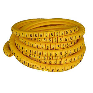 Маркер кабельний ENERGIO EC-3 цифра 5 5.2-10мм2 (350шт)