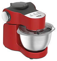 Кухонная машина Tefal Wizzo, 1000Вт, чаша-металл, корпус-металл пластик, насадок-6, красный (QB317538)