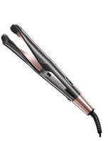 Стайлер Remington S6606 The Curl & Straight, фигурные пластины, стайлинг 2 в 1, черный/розовый