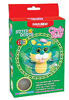 Масса для лепки Paulinda Super Dough Circle Baby Кот заводной механизм, зеленый (PL-081177-3)