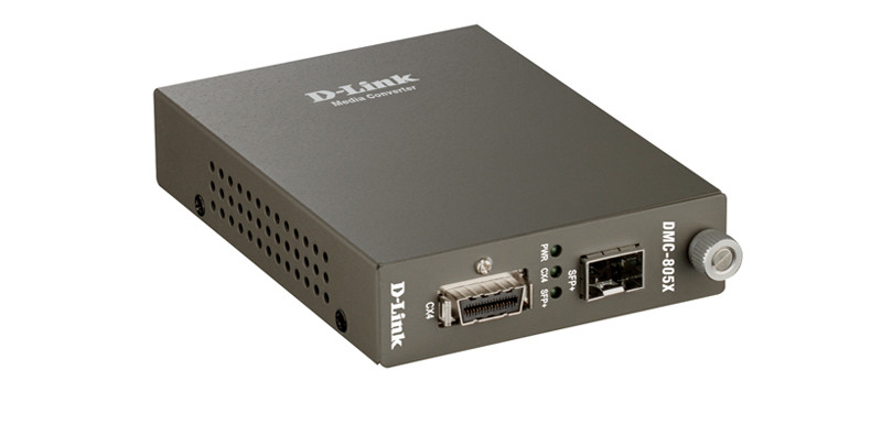 Медіаконвертер D-Link DMC-805X 1xCX4, 1xSFP