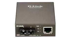 Медіаконвертер D-Link DMC-F02SC 1xFE, 1x100BaseFX MM, 2км, SC