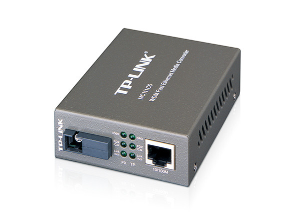 Медіаконвертер TP-LINK MC111CS 100Base-TX-100Base-FX WDM (TX 1550nm RX 1310nm) SM 20km SC