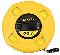 Рулетка Stanley "Longtape Fiberglass", ударопрочный корпус из АБС-пластика, 20м х 12.7мм (0-34-296)