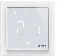 Терморегулятор Devi Devireg Smart,  5...45 °C, электронный, Wi-Fi, встраиваемый, проводной датчик, 16A, 230V,