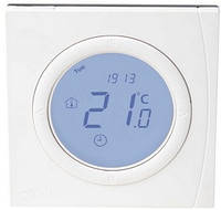 Терморегулятор Danfoss BasicPlus2 WT-P, 5...35° C, программируемый, проводной, встраиваемый, 230V, белый