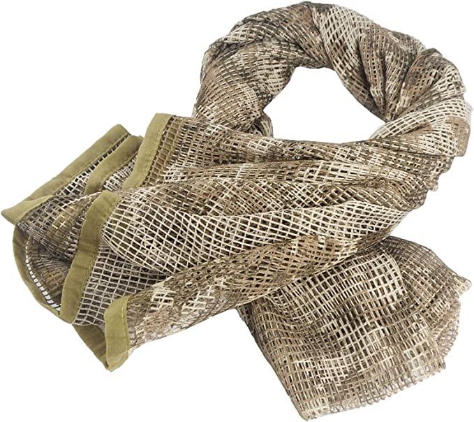 Камуфляжна сітка/шарф HYOUT з тактичної сітчастої сітки для військових ОСЕНЬ КОР.