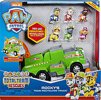 Щенячий патруль велика рятувальна машина Роккі зі 6 фігурками Paw Patrol VHC Team Rescue Rocky