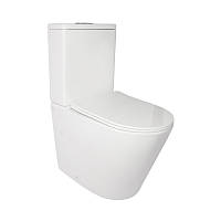 Унітаз-компакт Qtap Stork QT15222179W безободковый з сидінням Soft-close