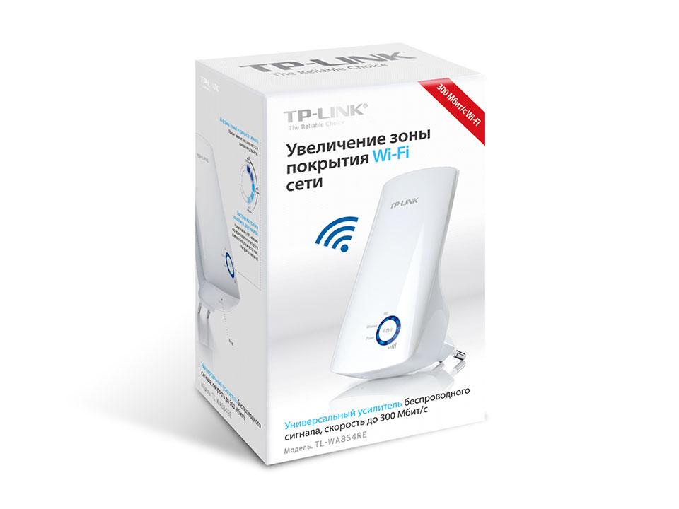 Повторитель WiFi-сигнала TP-LINK TL-WA854RE N300 - фото 9 - id-p1794861924