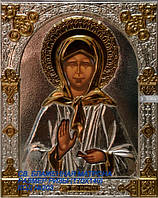 Ікона Матрони Московської в сріблі і позолоті