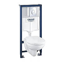 Комплект GROHE Solido Perfect 39192000 инсталляция + унитаз + сиденье Soft Close