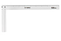 Угольник строительный TOPEX, алюминиевый, 500x235 мм (30C365)