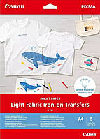 Бумага Canon A4 Light Fabric Iron-on Transfers A4, 5 л. (4004C002)