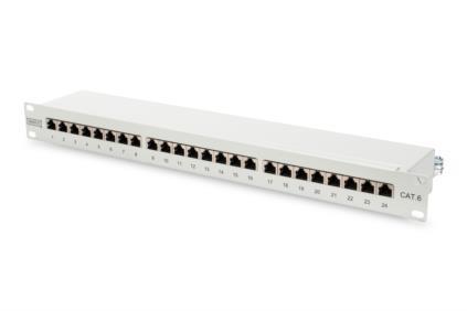 Патч-панель DIGITUS 19" 1U, 24 порта, 6 STP в комплекті (DN-91624S)