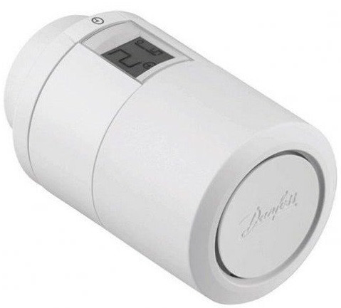 Термостатична головка Danfoss Eco Bluetooth, RA, M30х1.5, Kermi, 2х1.5 АА, біла (014G1001)
