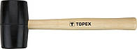 Киянка резиновая TOPEX, обух 450 г, диаметр обуха 58 мм, рукоятка деревянная, 340 мм (02A344)