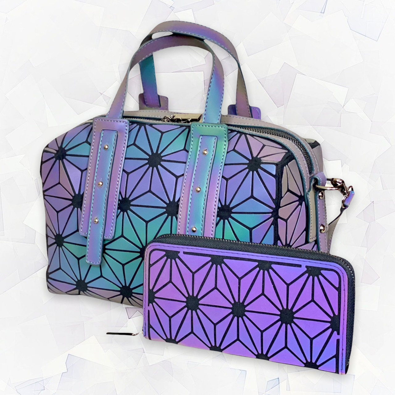 Жіноча Сумка Хамелеон Бао – Бао з Геометричним малюнком Bao Bao Issey Miyake