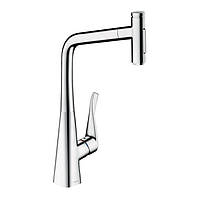 Смеситель для кухни с вытяжным душем Hansgrohe Metris Select 73816000