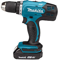 Шуруповерт-дрель Makita DDF453SYX5, 18В LXT, 1.5Ah х 1шт., 0-400/0-1300 об/мин, 42Нм, 1.6кг, кейс