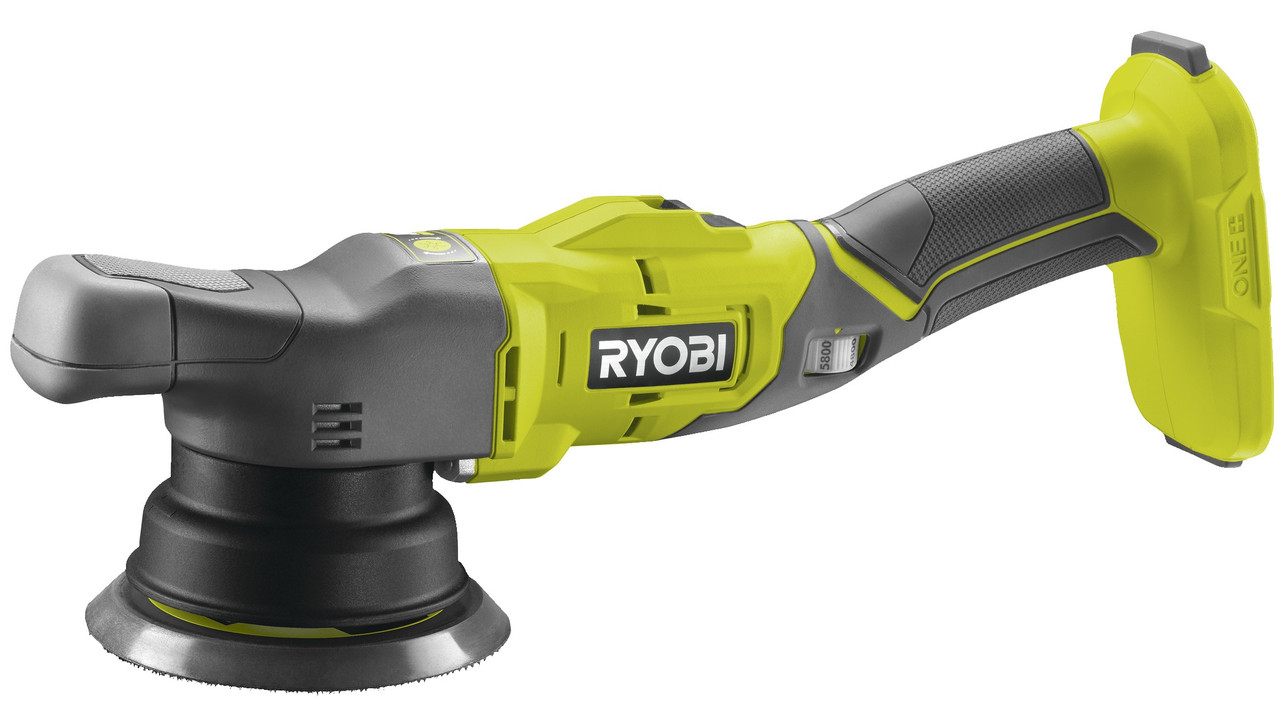 Машина полірувальна Ryobi R18P-0, акумуляторна ONE , 18В, 125 мм, рандомна орбіта, регулювання швидкості, solo (без АКБ та