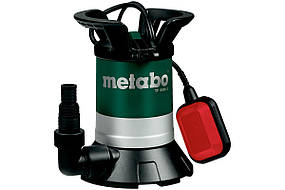 Насос дренажний Metabo TP 8000 S для чистої води, 350 Вт, 8 куб/год, висота подачі 7м, занурення до 5м. (0250800000)