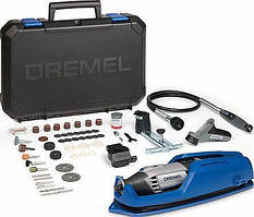 Шліфувально-гравірувальна машина Dremel 4000-4/65 EZ (гравер), 175Вт, 5000-35000об/хв, 65 насадок, 0.66кг (F.013.400.0JT)