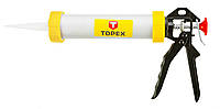 Пистолет для герметиков TOPEX, 300 мл, материал алюминиево-стальной, рабочая часть 235 мм (21B330)