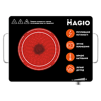 Електроплита індукційна настільна Magio MG-442, 1500 Вт, 1 конфорка, механічне управління