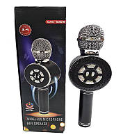 Микрофон mini speaker+Karaoke WS-669 bluetooth, светомузыка, Акция