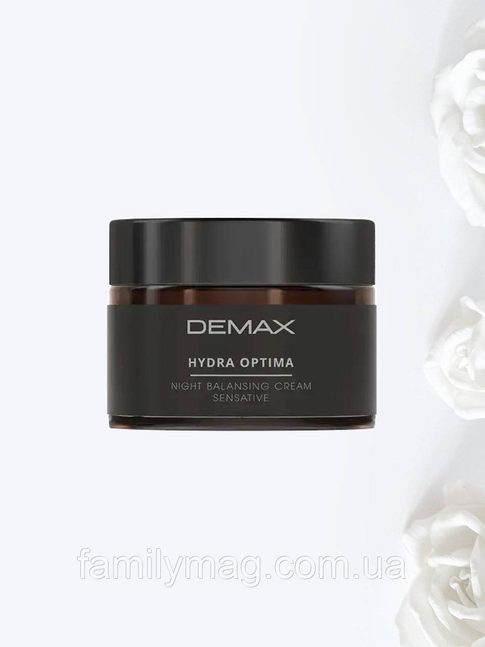 Відновлюючий нічний крем для обличчя "Гідрооптима" Hydra Optima Night Balansing Cream Sensitive Demax 50 мл