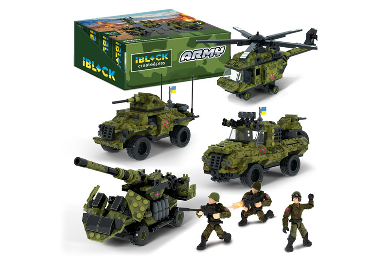 Конструктор військовий транспорт PL-921-429 армія IBLOCK