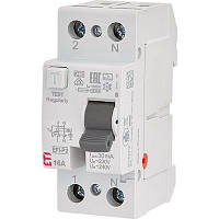 Реле дифференциальное ETI (УЗО) 2р EFI6-P2 16/0,03 тип AC (6kA) (2061250)